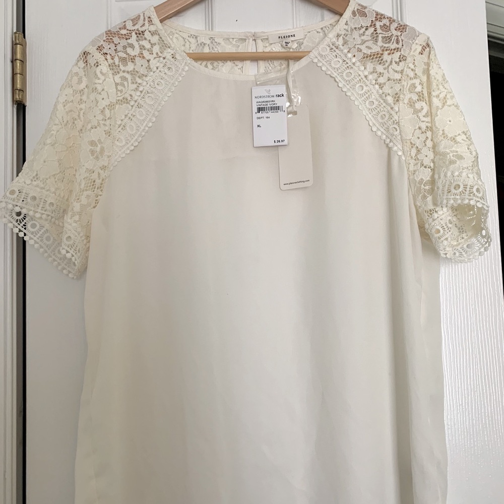 Lace detail blouse
